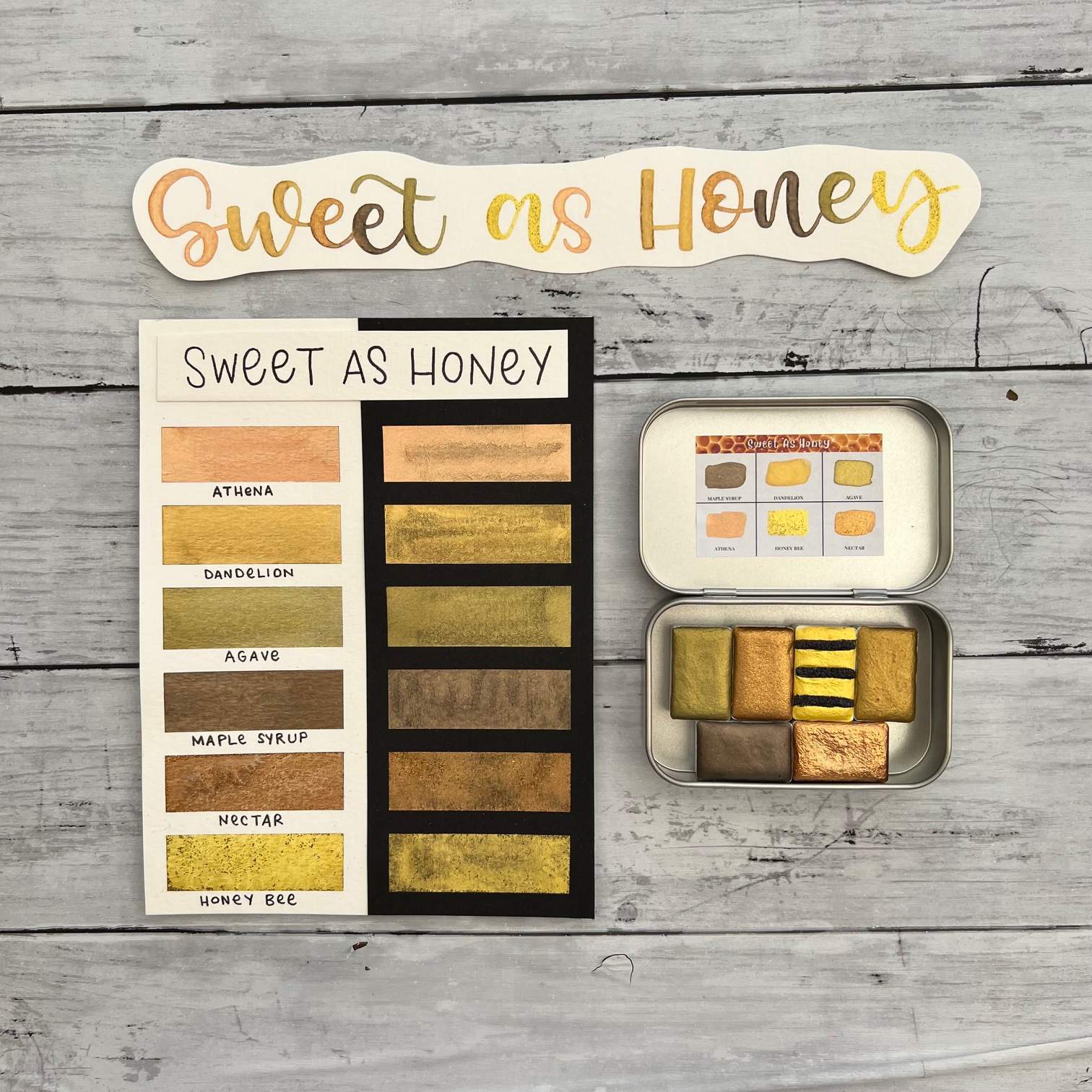 Sweet As Honey Handmade Watercolour Set