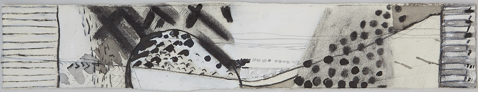 Charcoal ink and gouache on paper
69cm x 13cm
£800