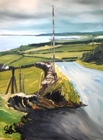 North Coast, Northern Ireland -oil on canvas