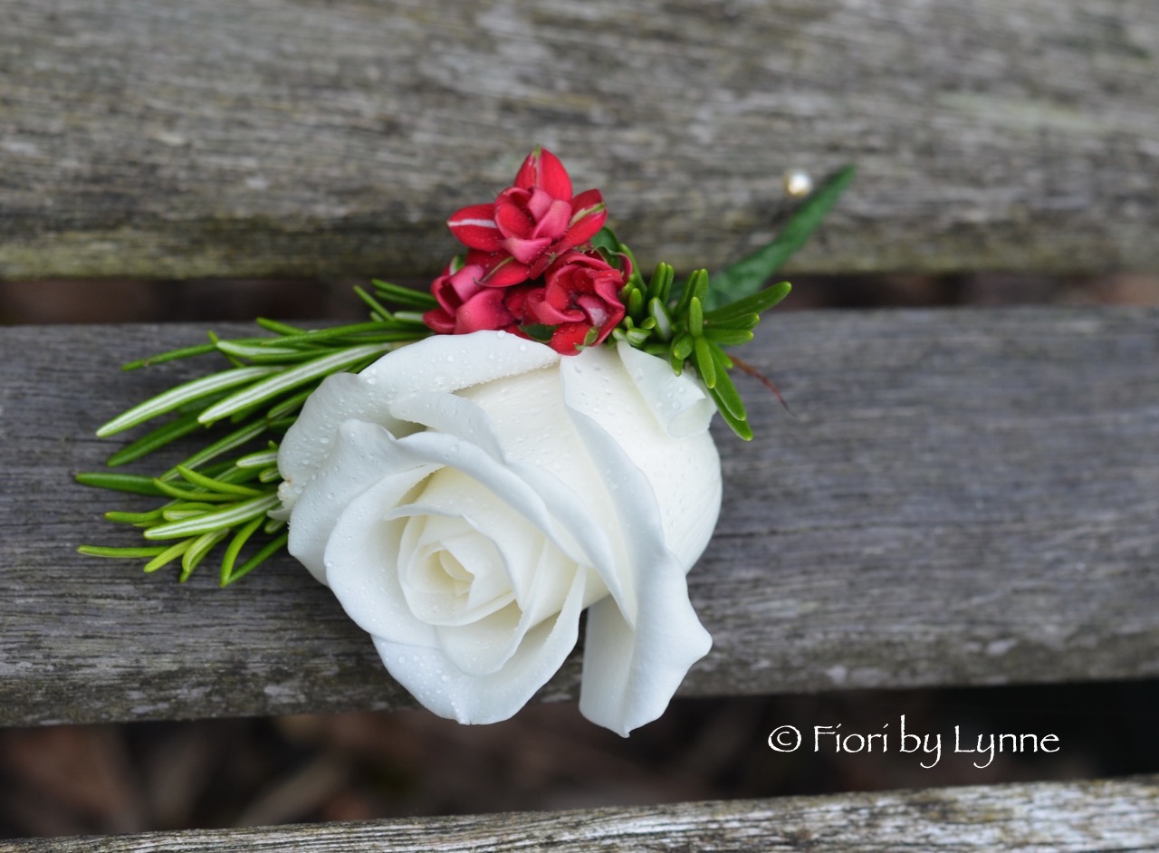 white.rose.red.bouvardia.buttonhole.rosemary.jpg