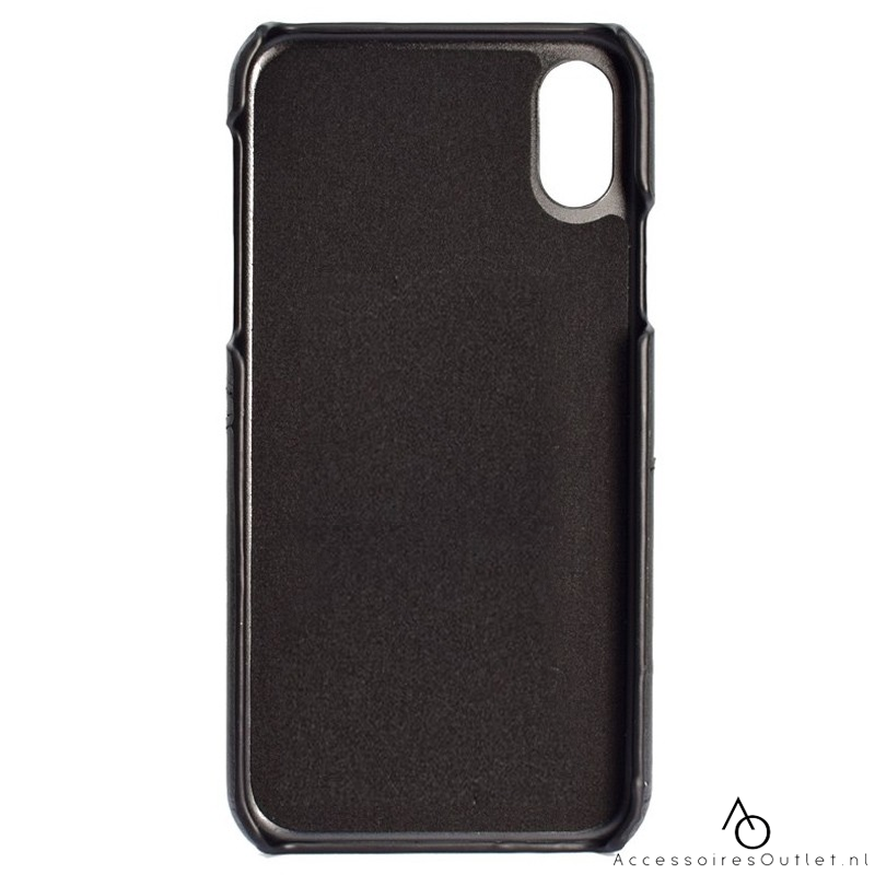 iPhone X - Wallet Case Backcover - Zwart