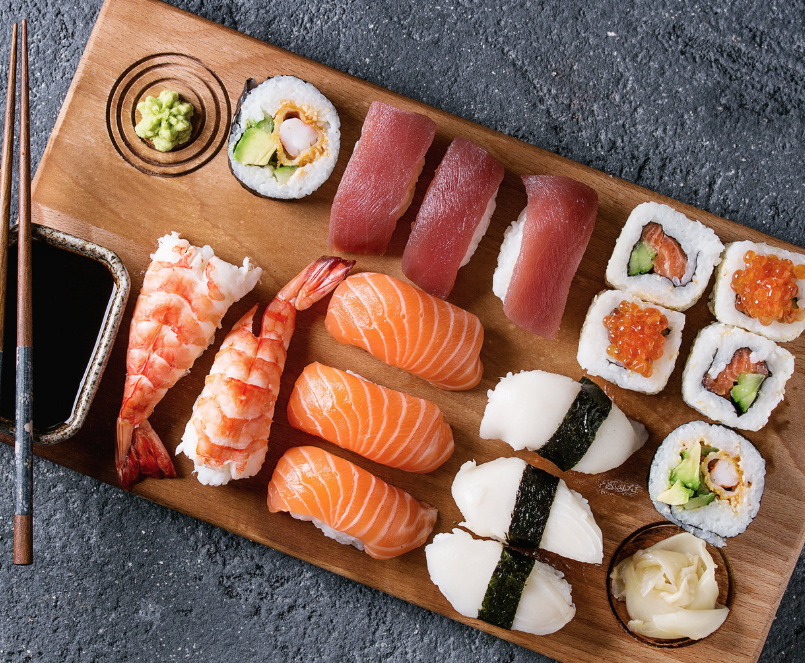 Assortiment sushis