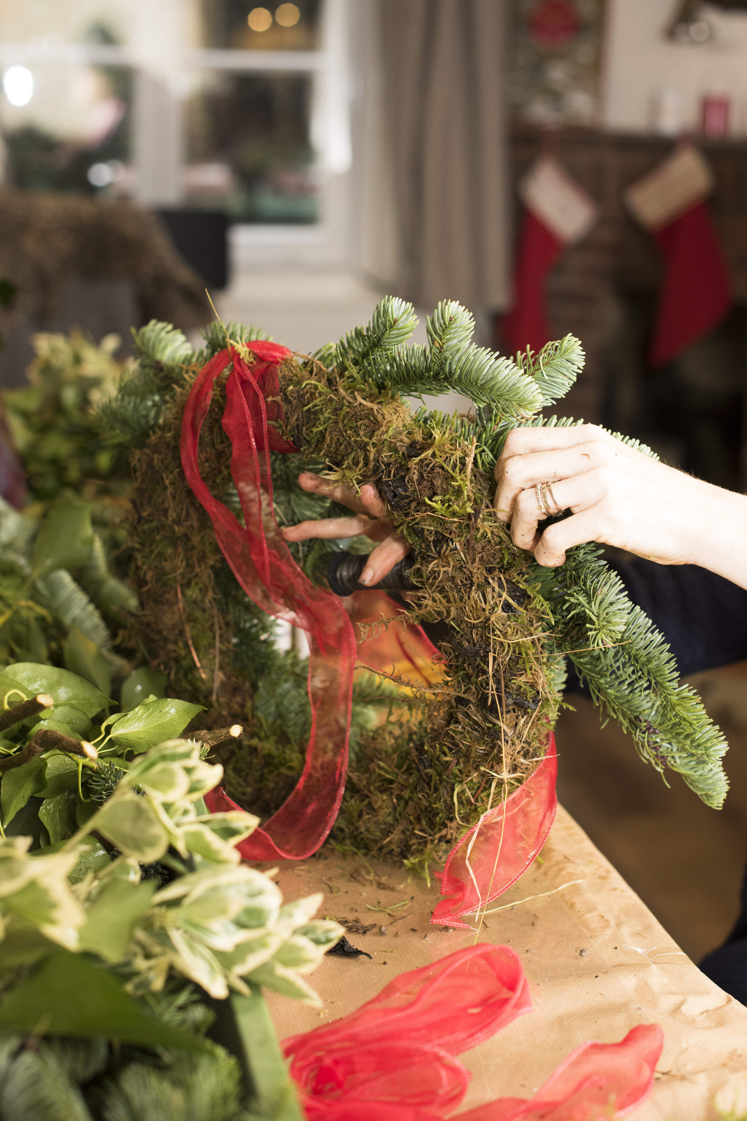 Luxury Christmas Wreath Workshop Friday Dec 6th 2024 at 6-8 pm at Old Timbers, Blackstone