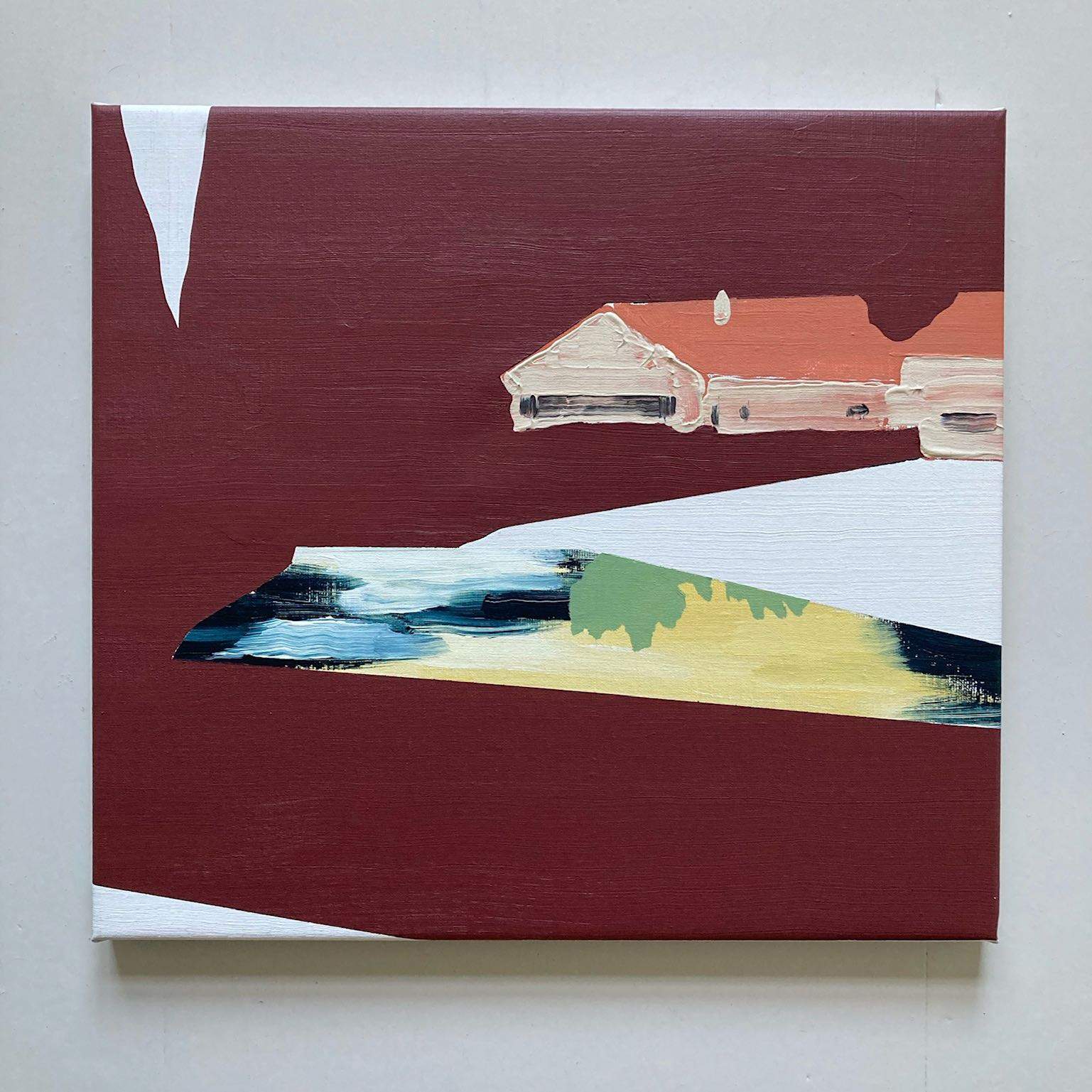 'amalgam', 42 x 46 cm, acrylics on canvas, 2021