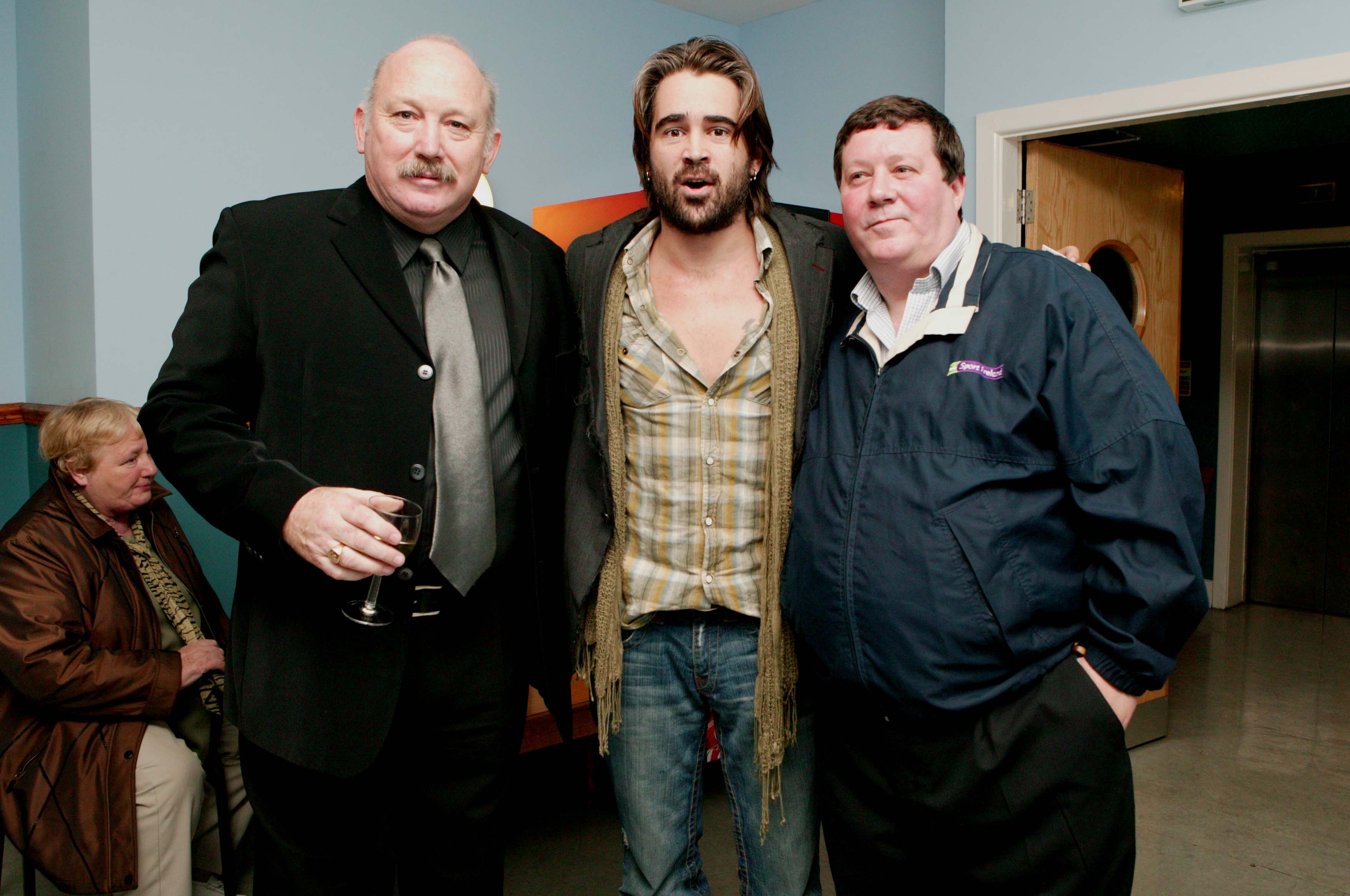 Terry, Brendan with Colin Farrell - Patron