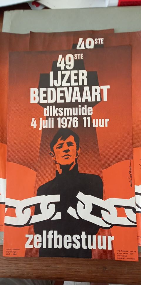 Affiche A4 Ijzerbedevaart 1976