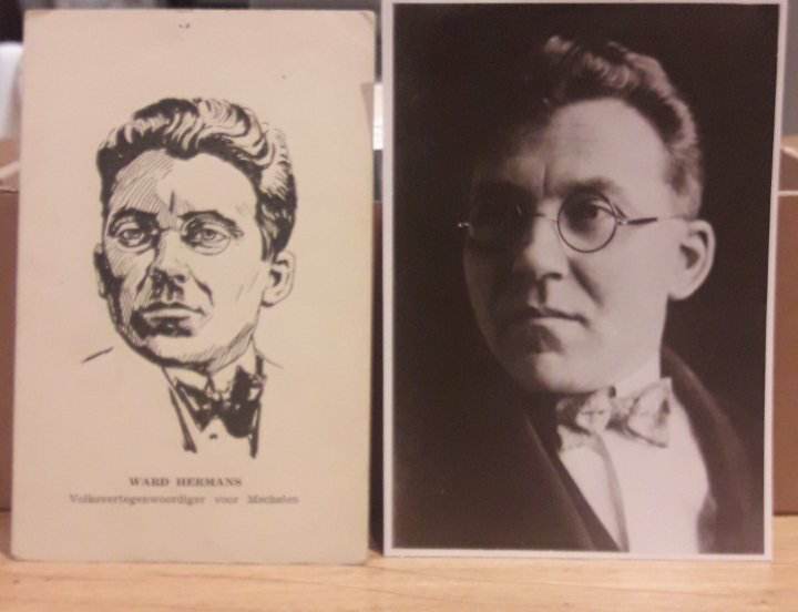 originele zeldzame postkaart en reproductiefoto Ward Hermans ( B 48 )