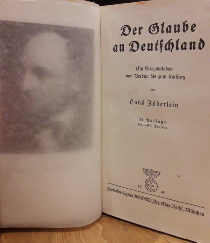 Der glaube an Deutschland - Hans Zoberlein / NSDAP uitgave 1940