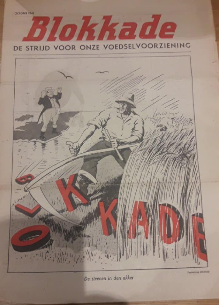Nederlandse collaboratiekrant BLOKADE 01/10/1941 /strijd voor onze voedselvoorziening