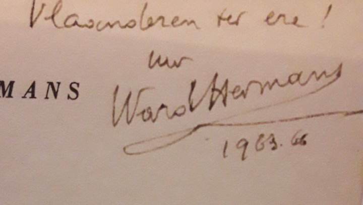 Ward Hermans MET OPDRACHT !! - Jan van Gent - collaboratie roman / 325 blz