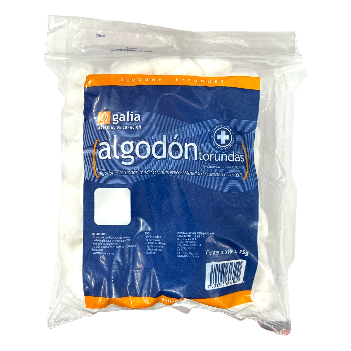 Algodon Torundas 75g GALIA