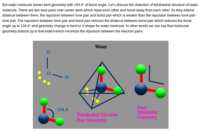 Water's bent geometry