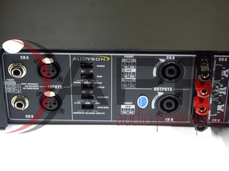 Amplificador clase H 2600W, modelo T3000, marca AUDYSON