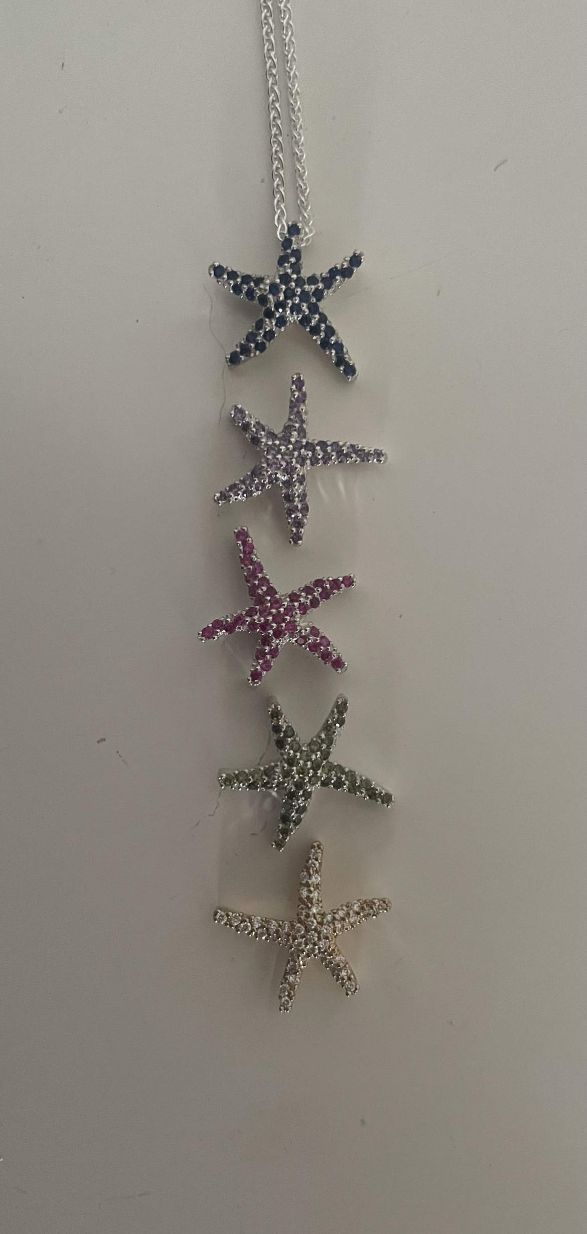Starfish necklace (Ruby set)