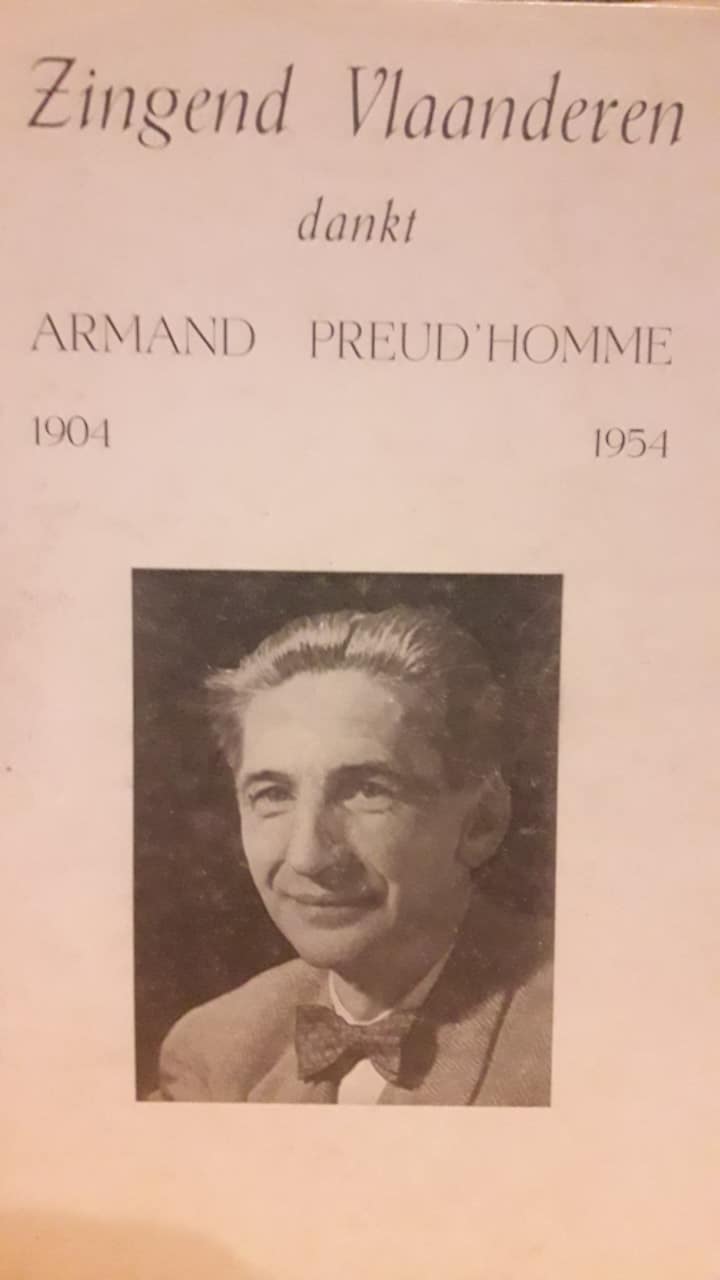 Zingend Vlaanderen dankt Armand Preudhomme / 1954