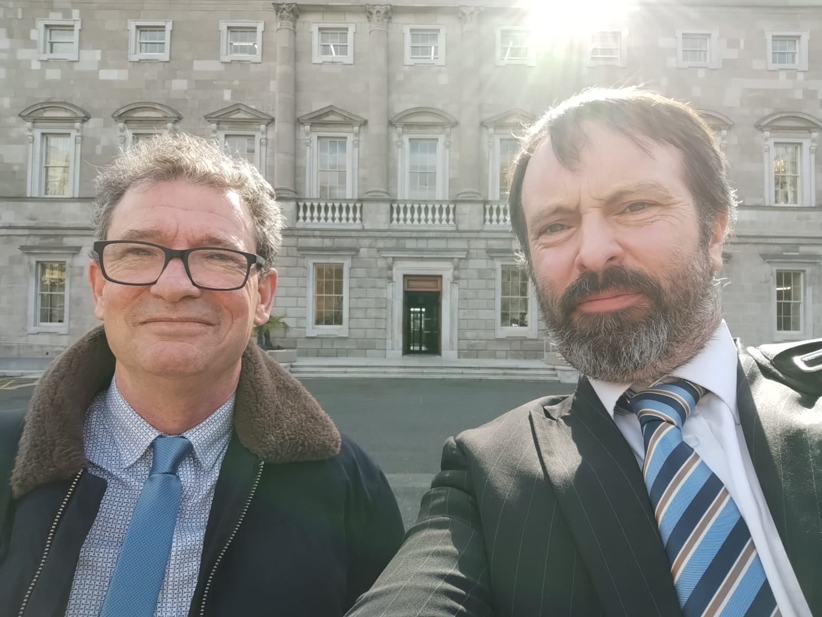 Leinster House meeting with Darren O Rourke and Martin Kenny