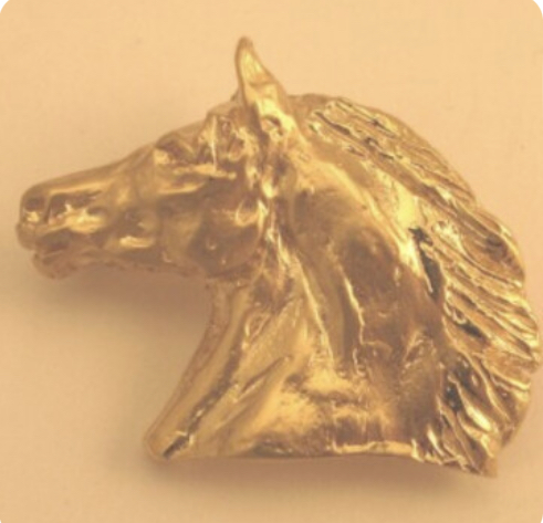 Large horse’s head brooch