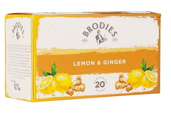 Brodies Lemon and Ginger Tea