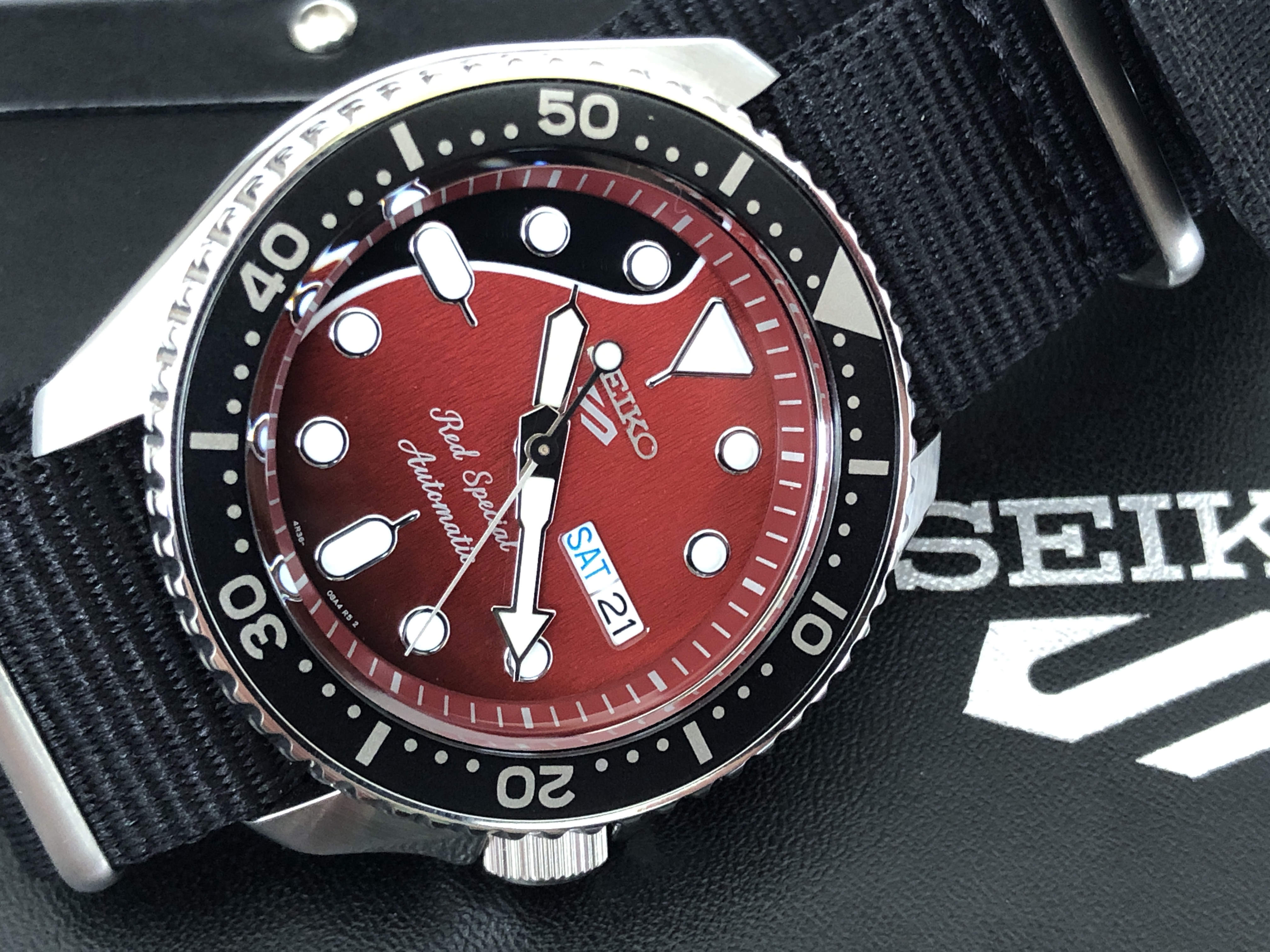 Seiko 5 Sports 4R36-08Y0 SRPE83K1 Red Special (Sold)