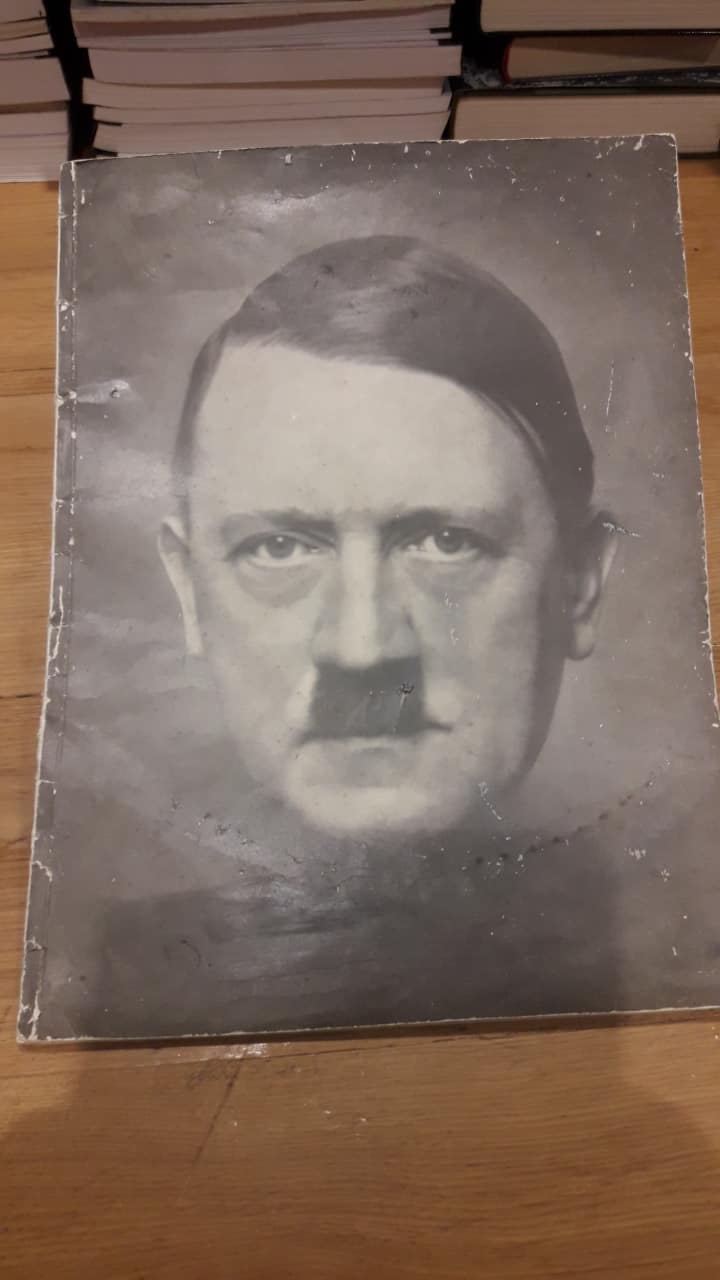 groot with a hitler stache