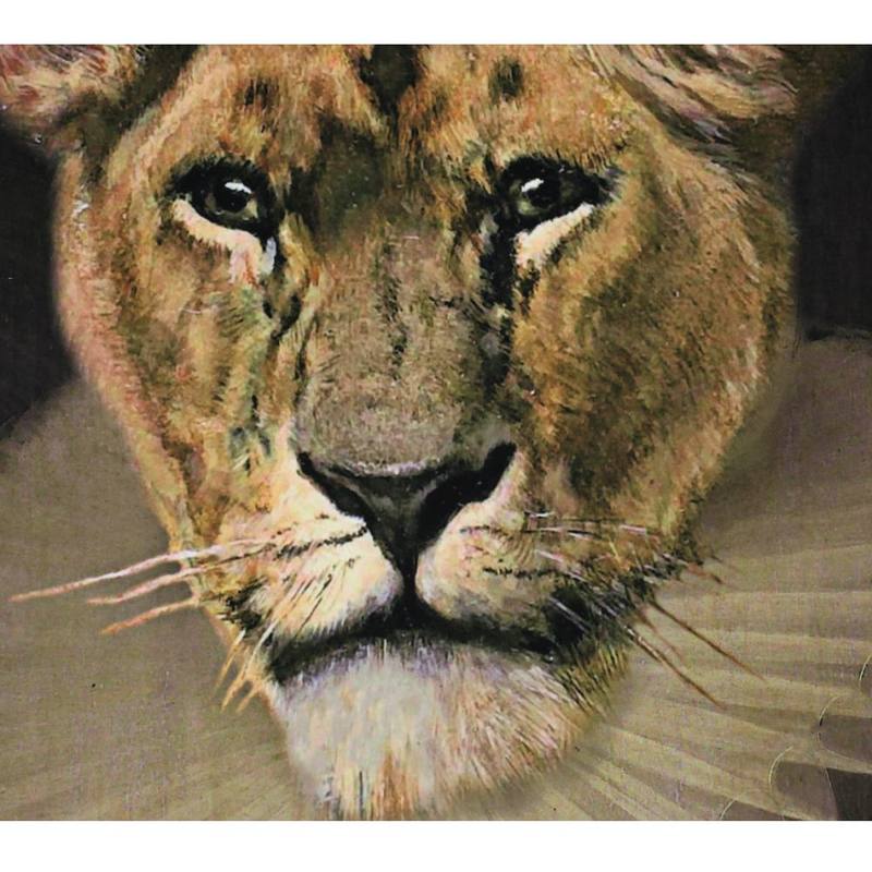 Velvet wandpaneel, Royal Animals, LION, afgeprijsd van €49 nu voor €34,95