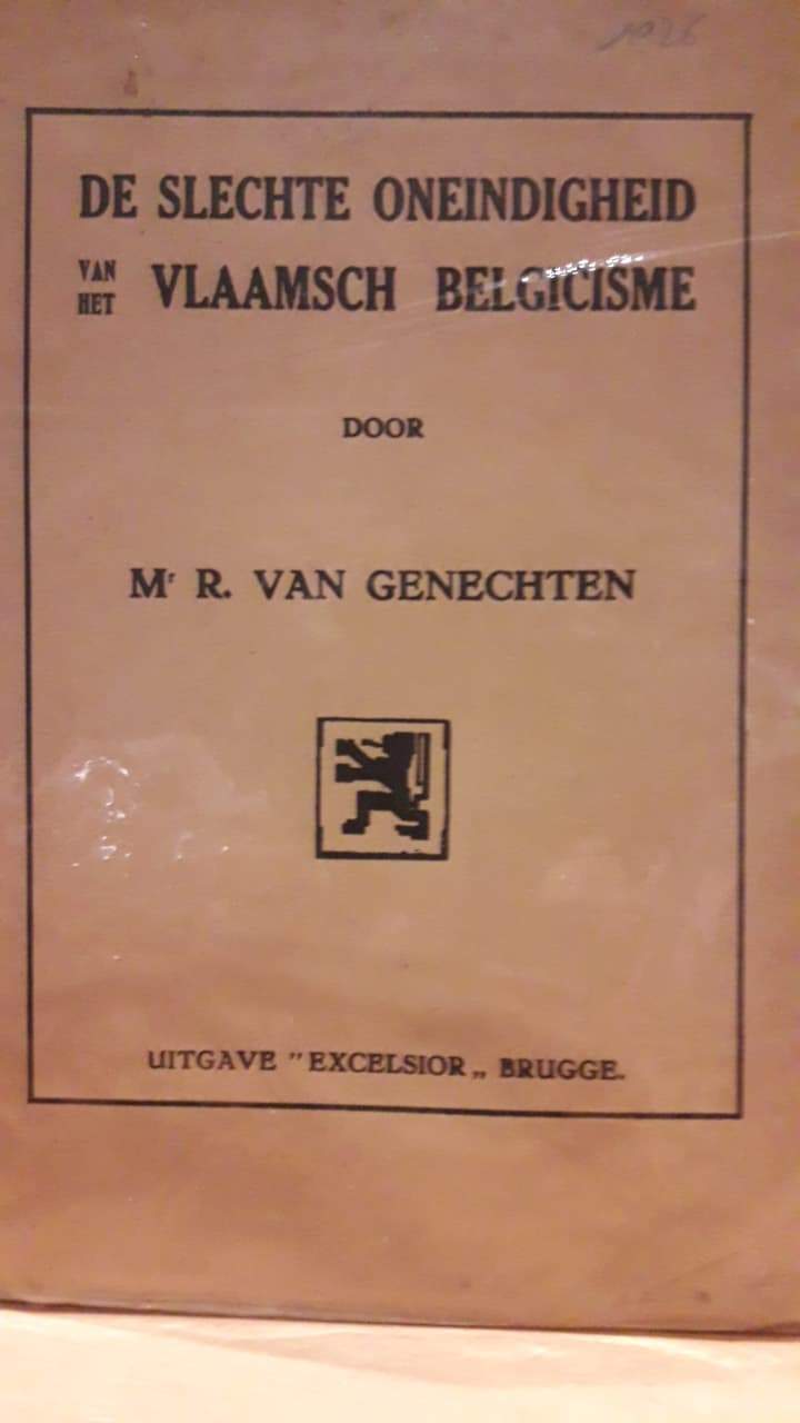 De slechte oneindigheid van het Vlaamsch Belgisisme / 1926 - 92 blz