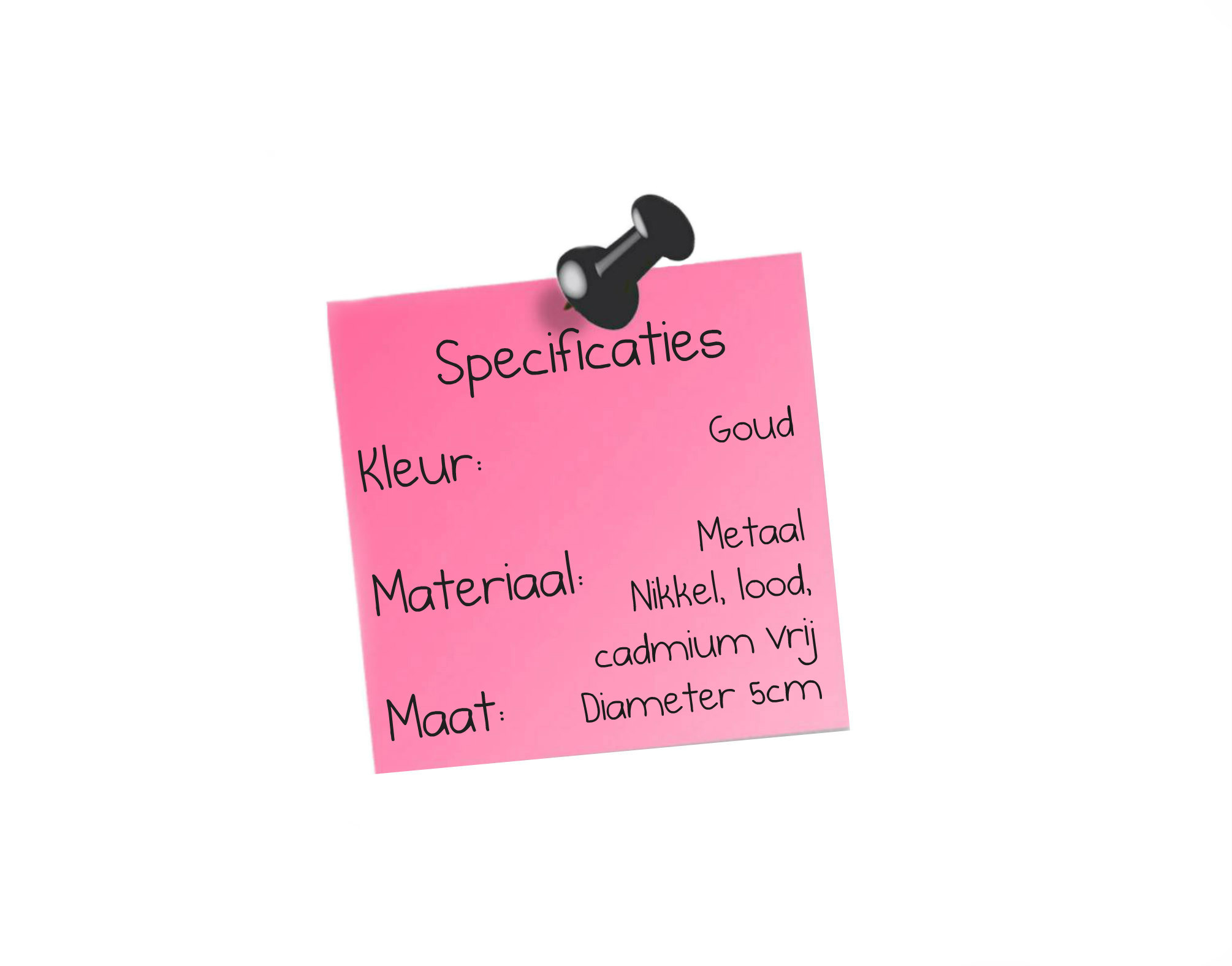 Specificatie Oorbellen Black-Goldiejpg