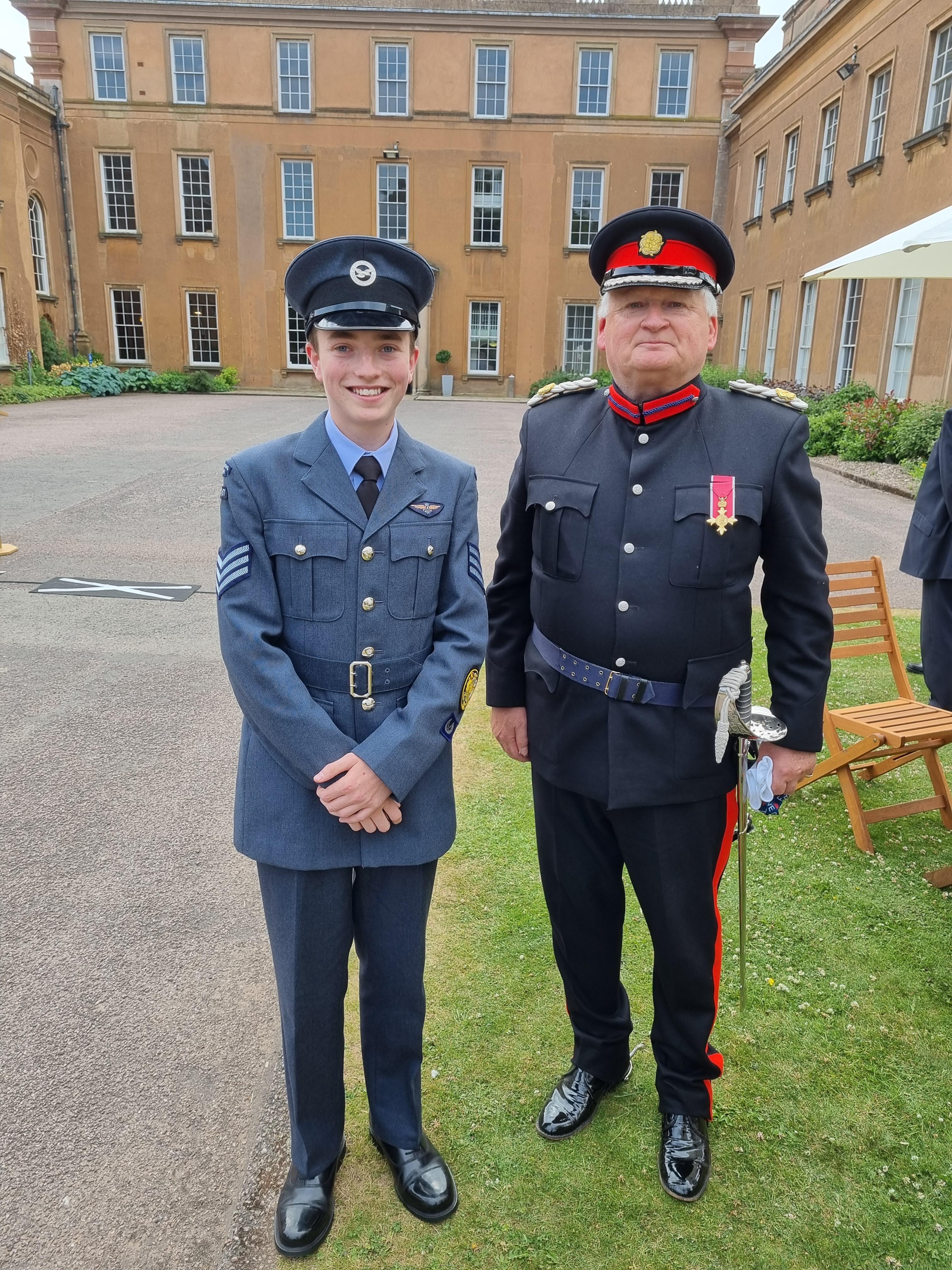 Alex Broan and Deputy Lord Lieutenant Richard Bootjpg