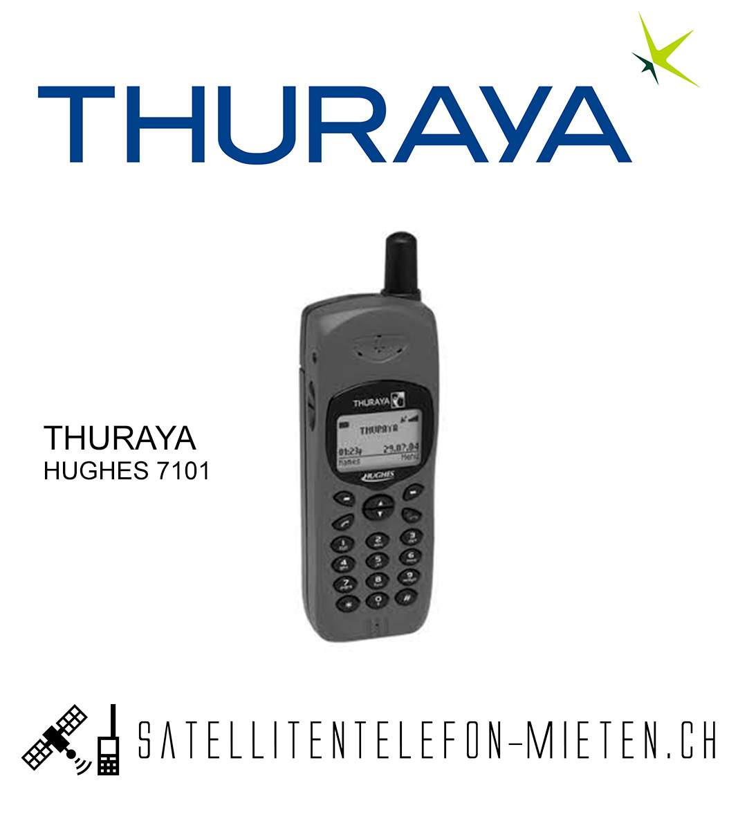 THURAYA HUGHES-7101 von satellitentelefon-mieten.ch