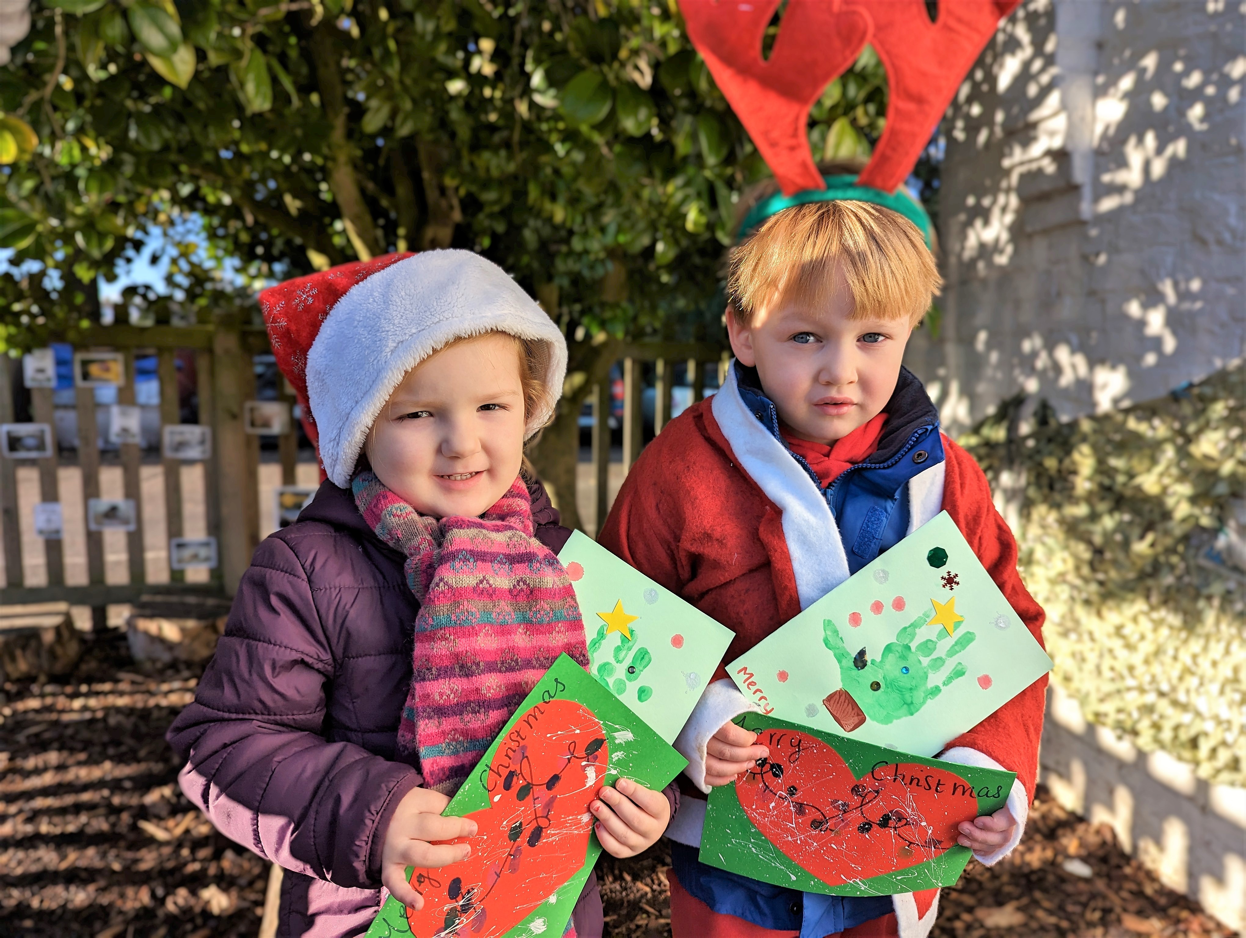 Nursery Children Support Kidderminster Christmas Card Appeal