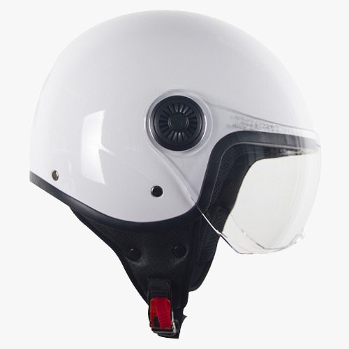 Helmet  Vito jet loreto shiny white