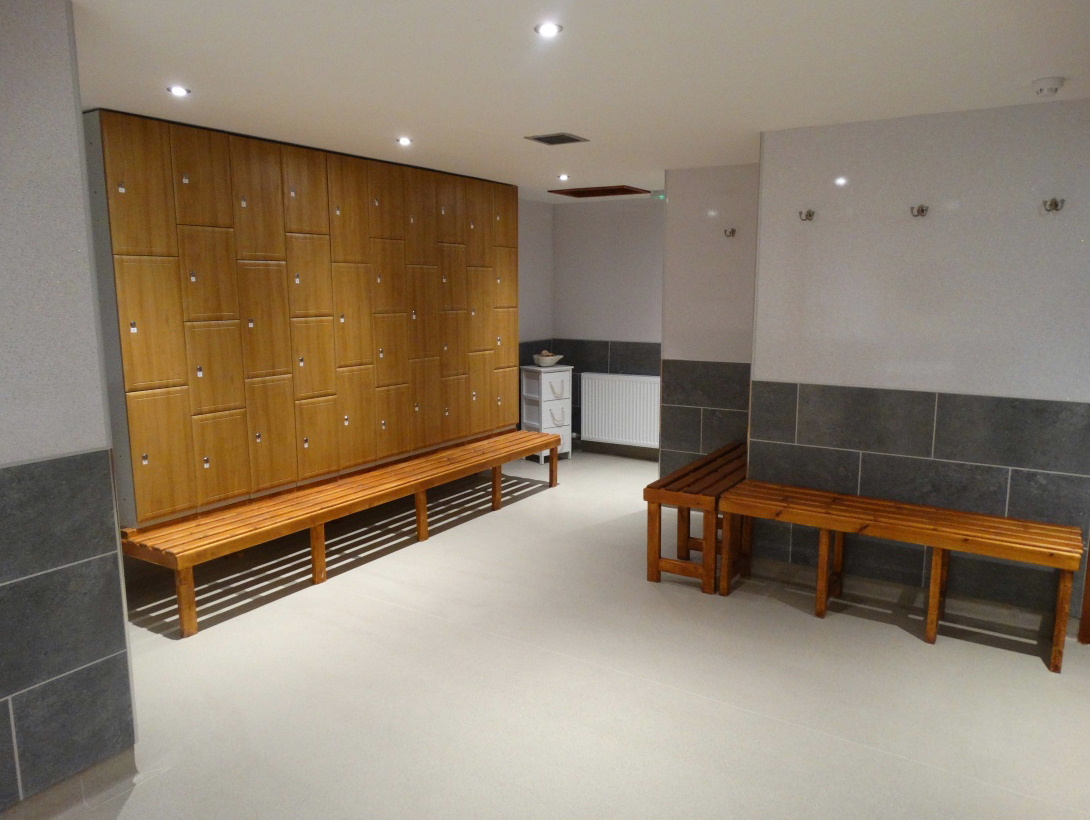 Changing facilities at AA Fitness Studio Dumfries