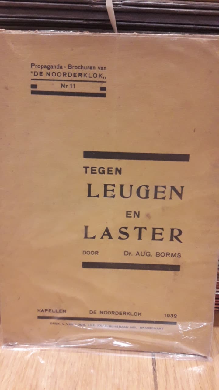 brochure dokter Borms tegen leugen en Laster 1932