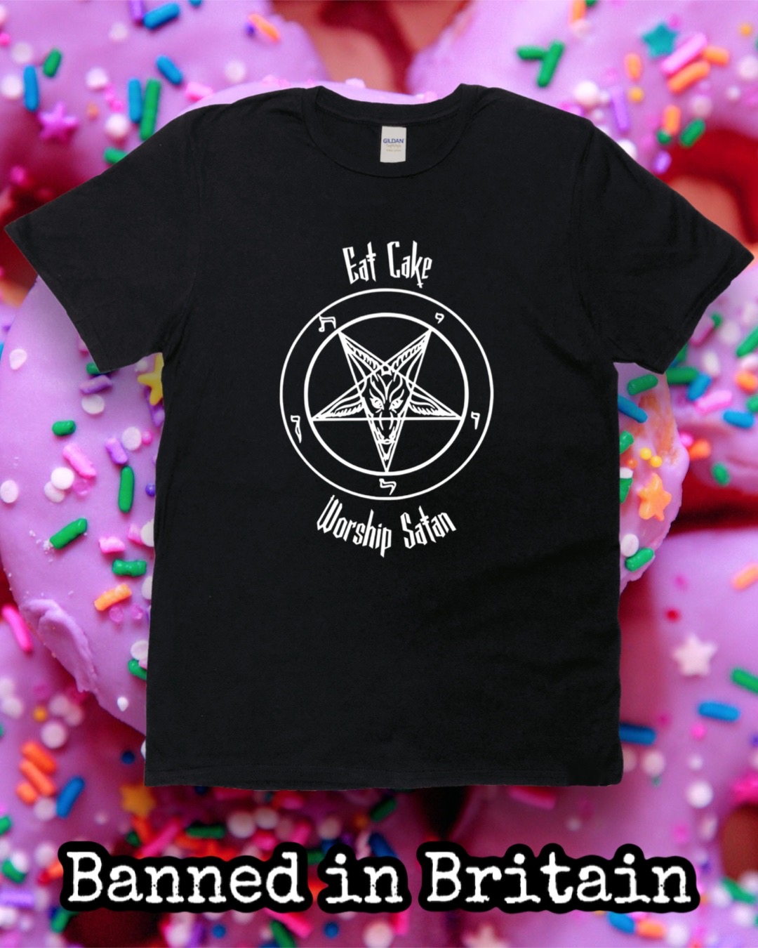 Eat Cake Worship Satan T-shirt