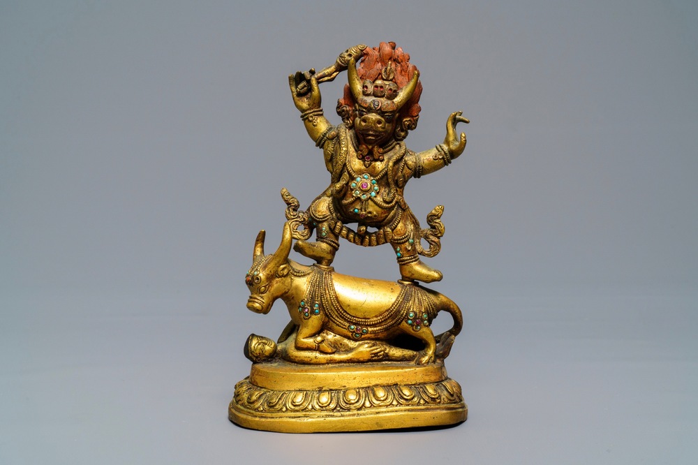 a-sino-tibetan-gilt-bronze-figure-of-yama-dharmaraja-1819th-c-1jpg