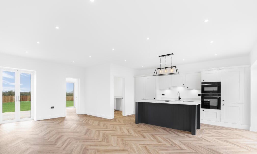 Painted Shaker Kitchen, Quartz worktop