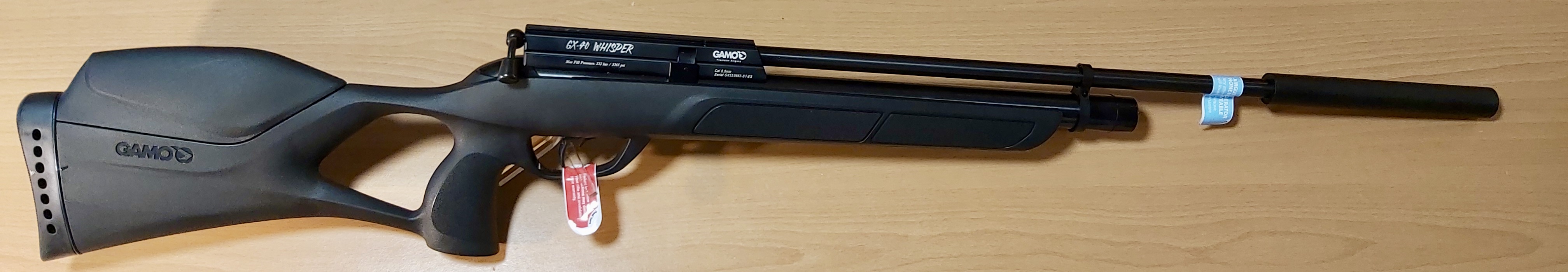 De nieuwe gamo GX-40 whisper met aluminium demper