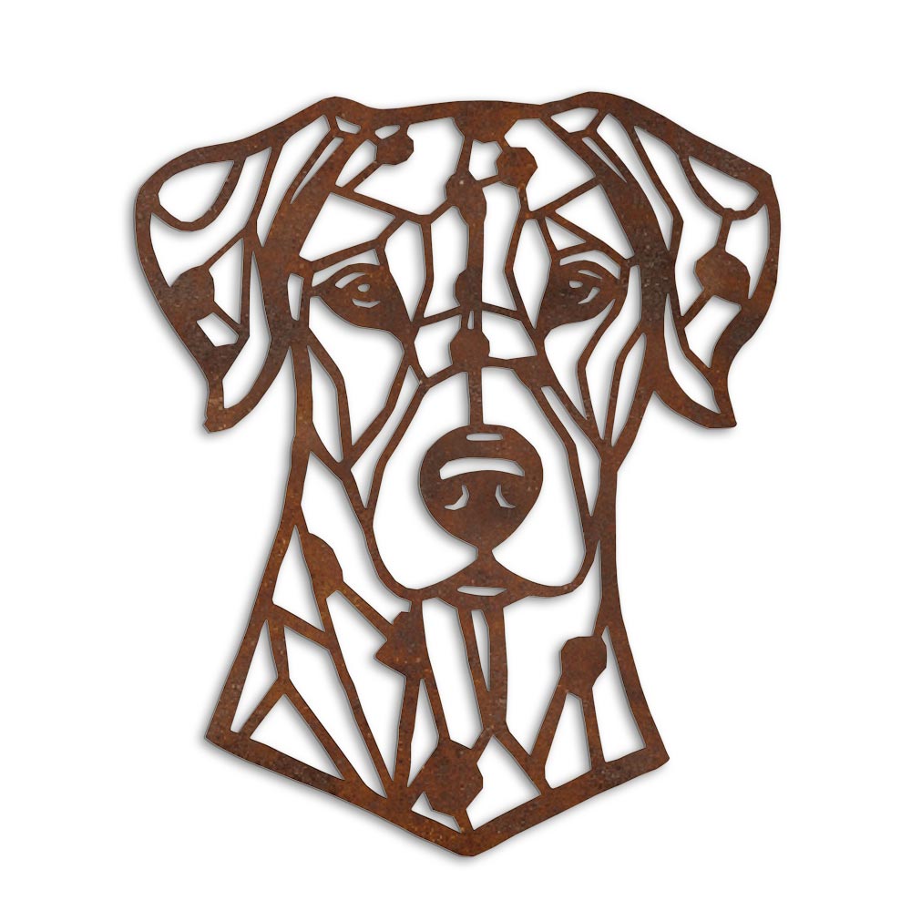 Metalen wanddecoratie - hond kop - Dalmatier