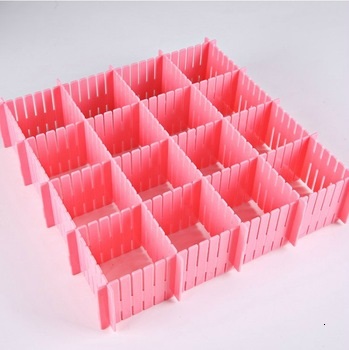 Ladeverdelers roze - 4 stuks 32x7cm