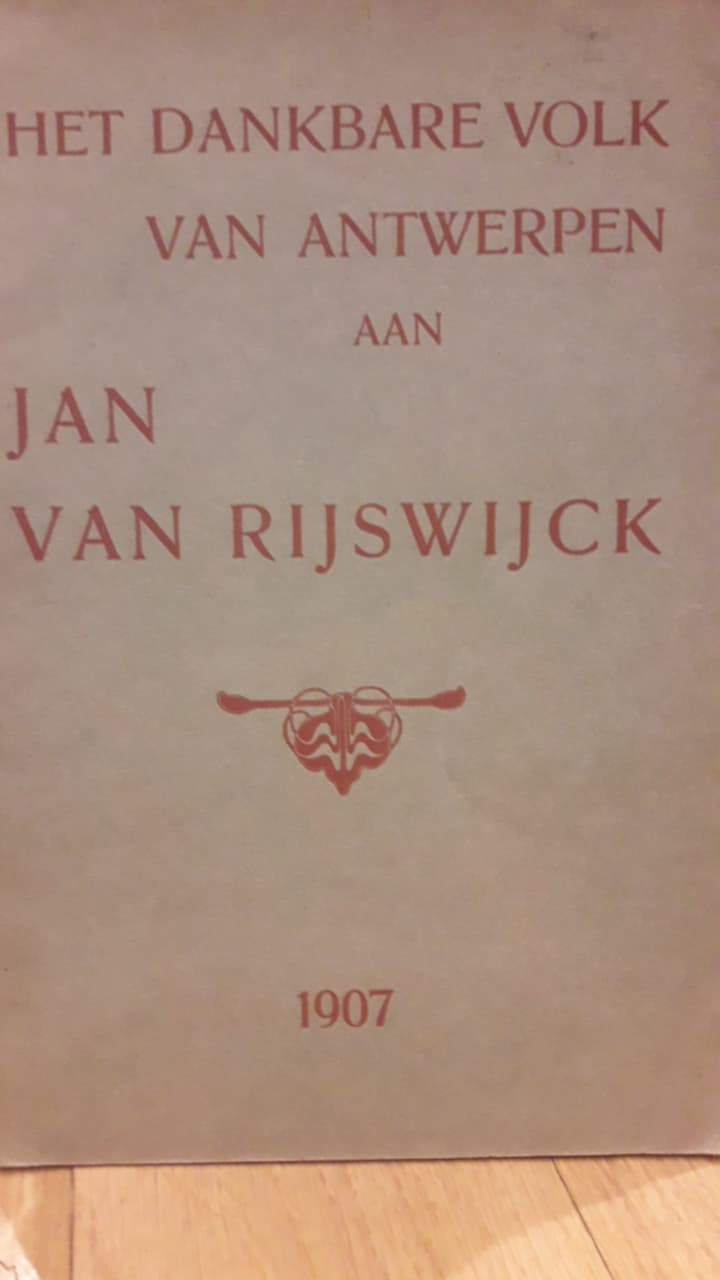 Brochure 1907 Jan Van Rijswijck .