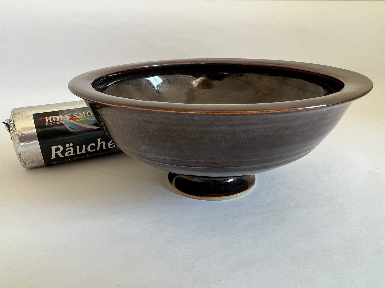 Räucherschale Ton/glasiert - Meret Rudolf Keramik (Expl. mrK08)