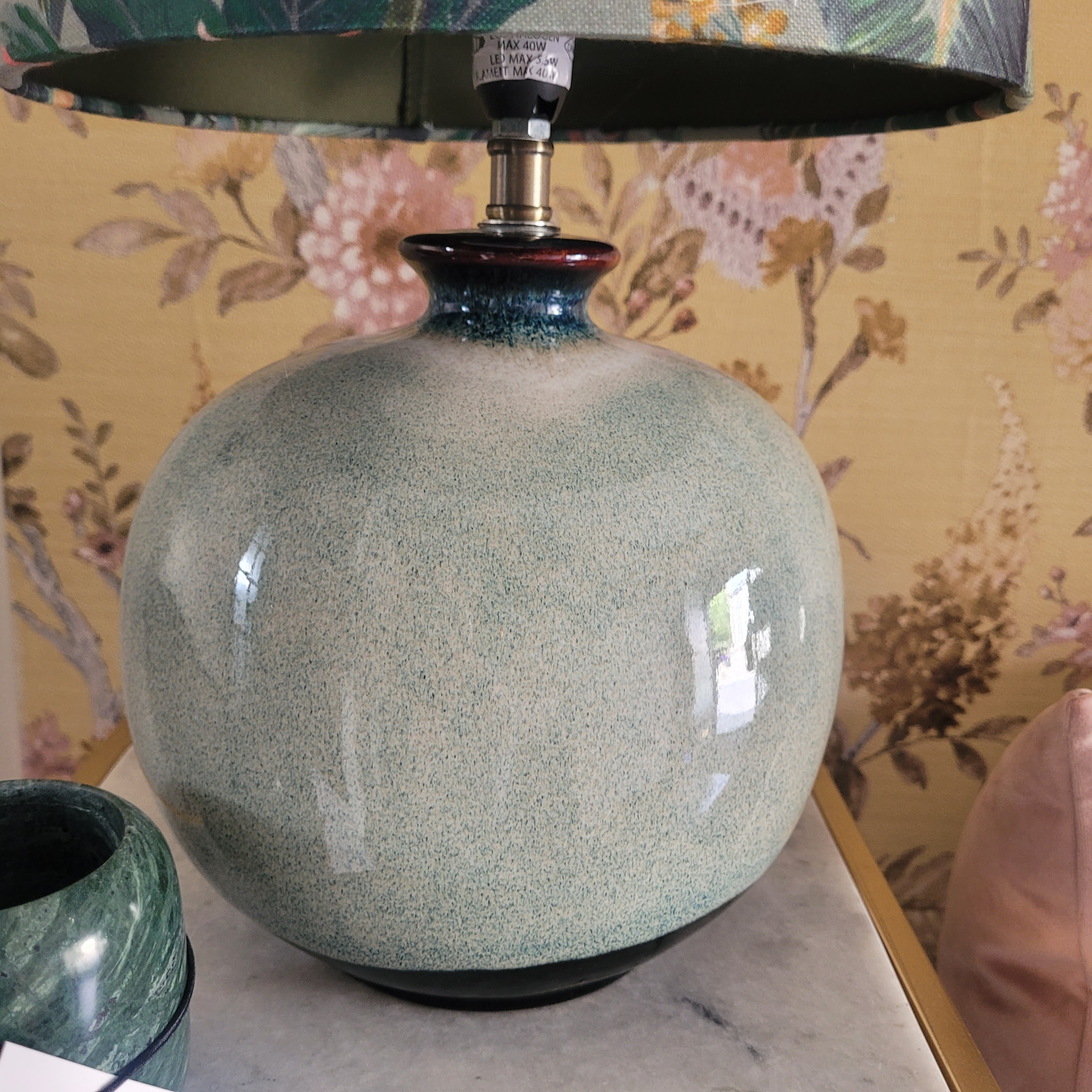 Green Ceramic Lamp