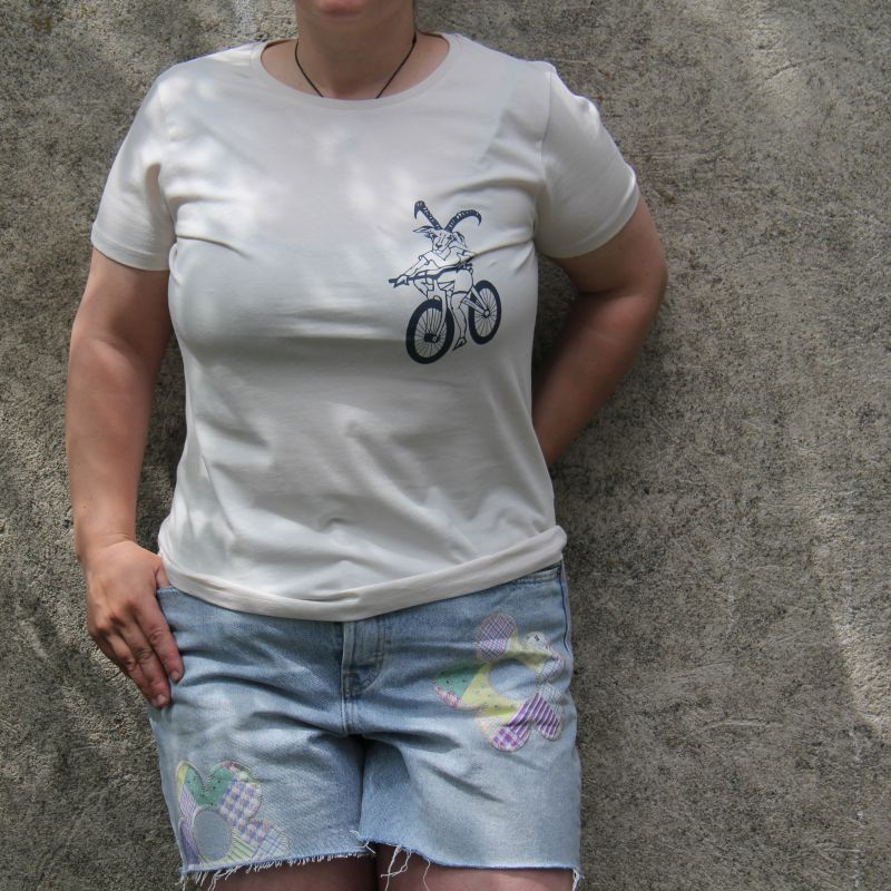 T-Shirt women MTB Steinbock off-white