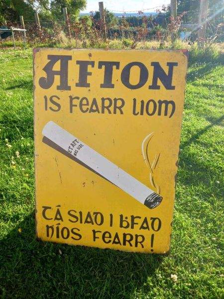 Afton Large Tin Sign