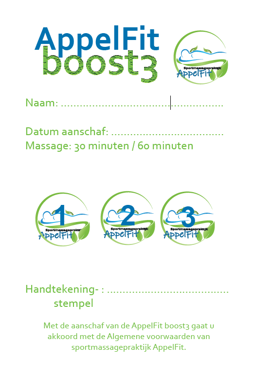 AppelFit Boost3 - 60 minuten (SCN-ledenkorting)