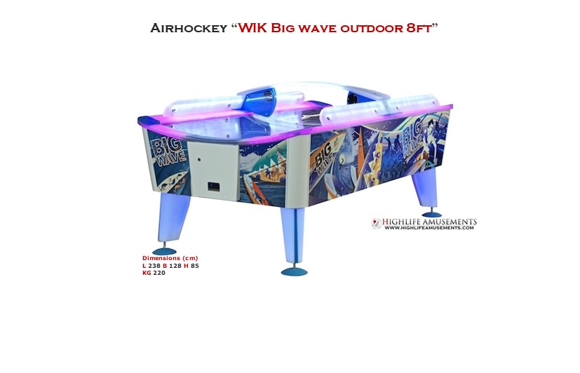 Rental Airhockey Wik "Big wave 8ft"