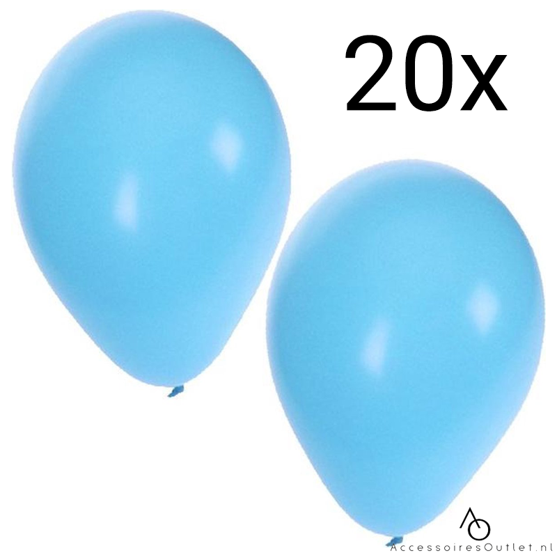 Blauwe ballonnen ca. 25CM - 20 Stuks - Ballon Blauw