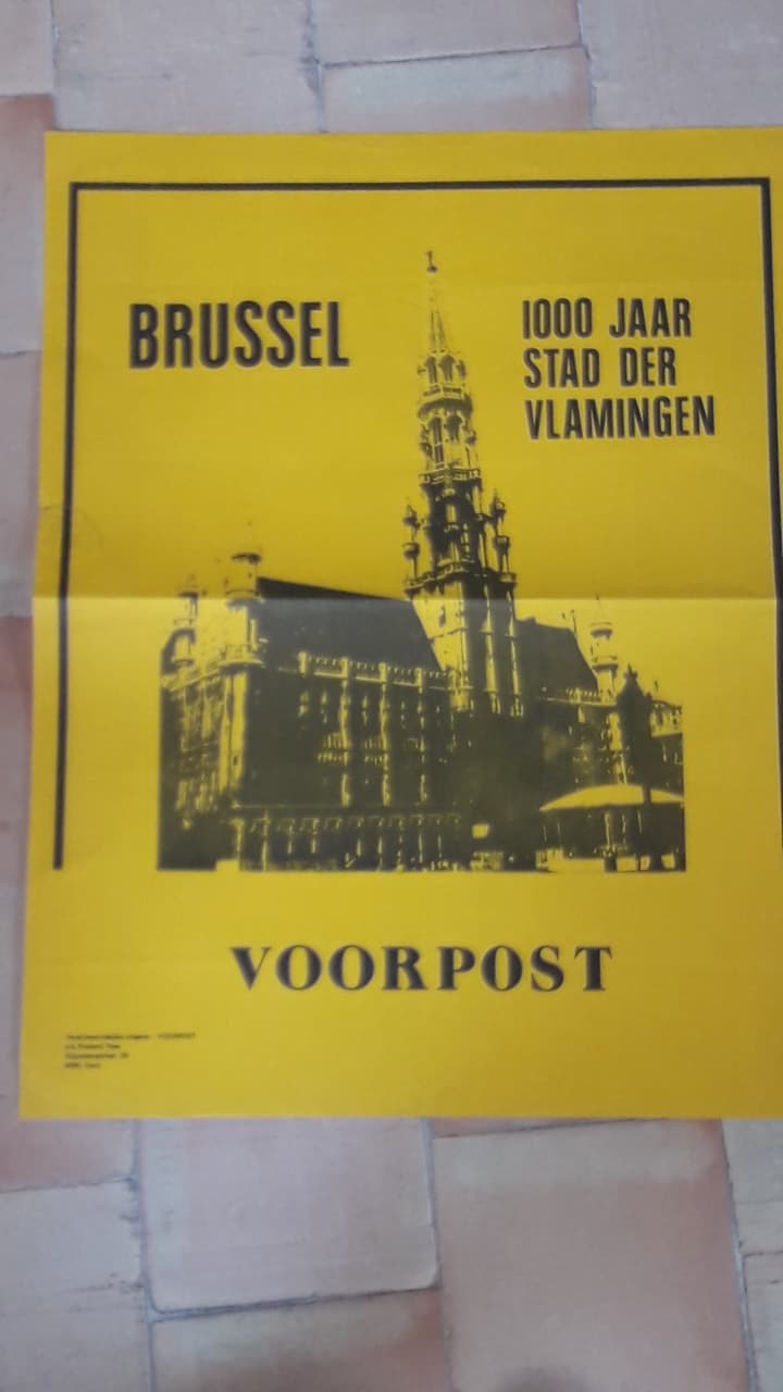 Affiche Voorpost - Brussel 1000 jaar stad der Vlaanderen
