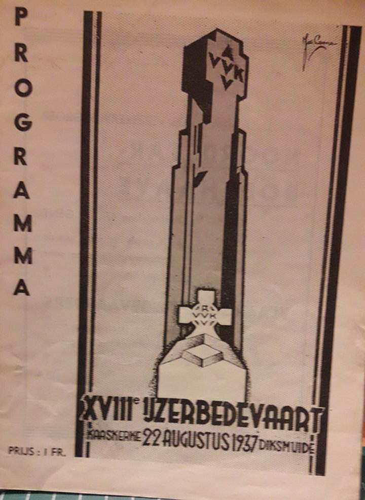 IJzerbedevaart Diksmuide - Programmaboekje 1937 / 18e IJzerbedevaart.