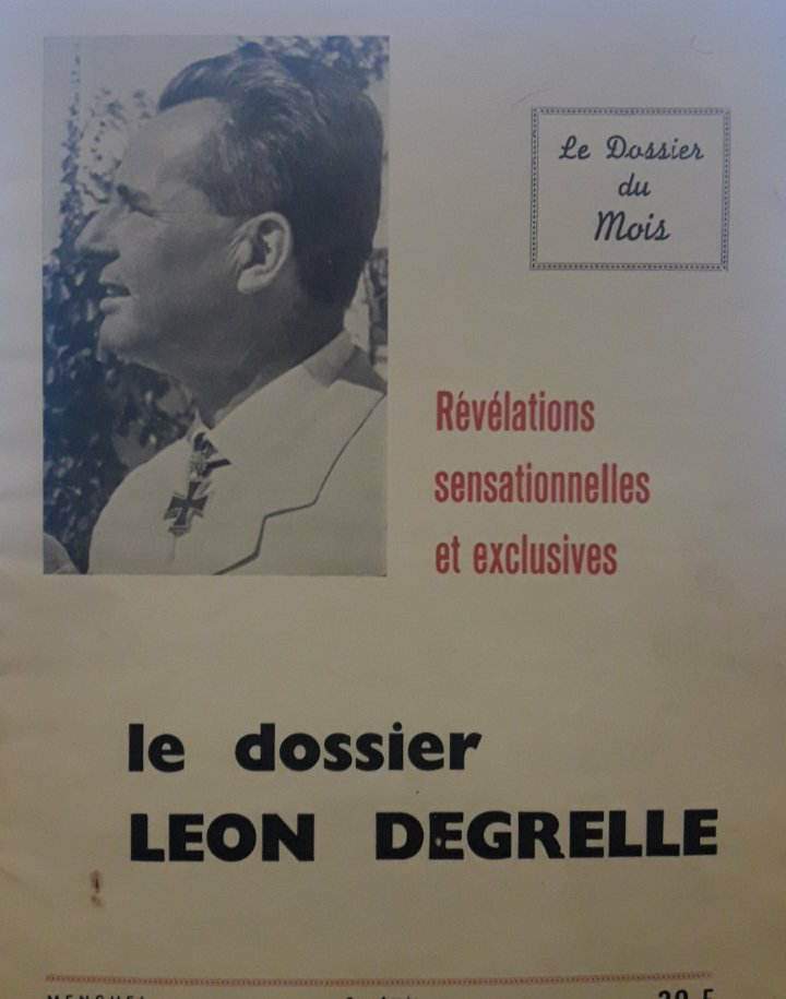 Leon Degrelle Chef du Legion Wallonie - Rex / zeldzaam dossier Degrelle 1963 - 32 blz